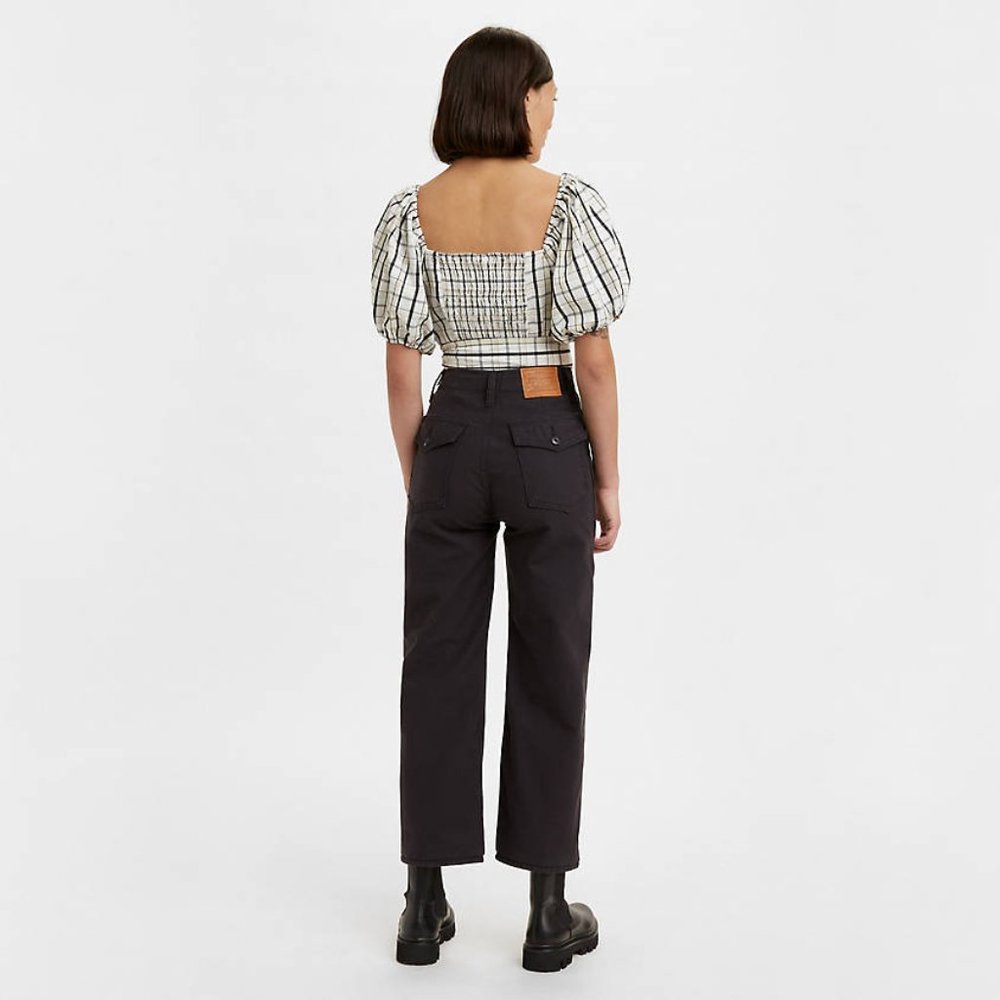 NWT Levi's Ribcage Utility Wide Leg Pants, Caviar Black